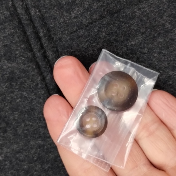 L.L. Bean blazer jacket size 10 cashmere wool blend gray LL Bean - Picture 11 of 11